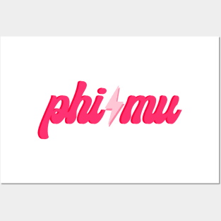 phi mu trendy lightning bolt Posters and Art